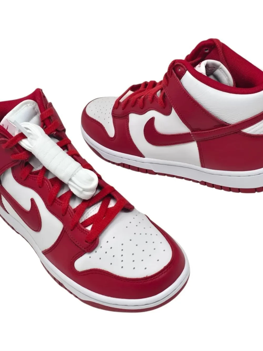 Nike Dunk Hi High Retro St. John's Men's Size's HF3143-101 New White Gym Red